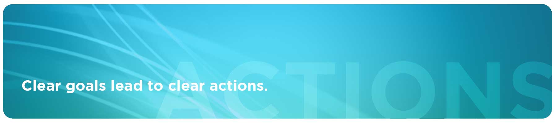 Light blue background with the word "ACTIONS".